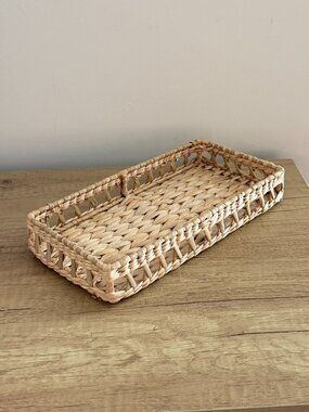 home | rattan woven wicker tray